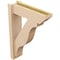 Ekena Millwork 6-in W x 20-in D x 28-in H Funston Slat Rough Cedar Woodgrain TimberThane Outlooker, Primed Tan OUTUR060X20X28FST24RCPR - alternate 3